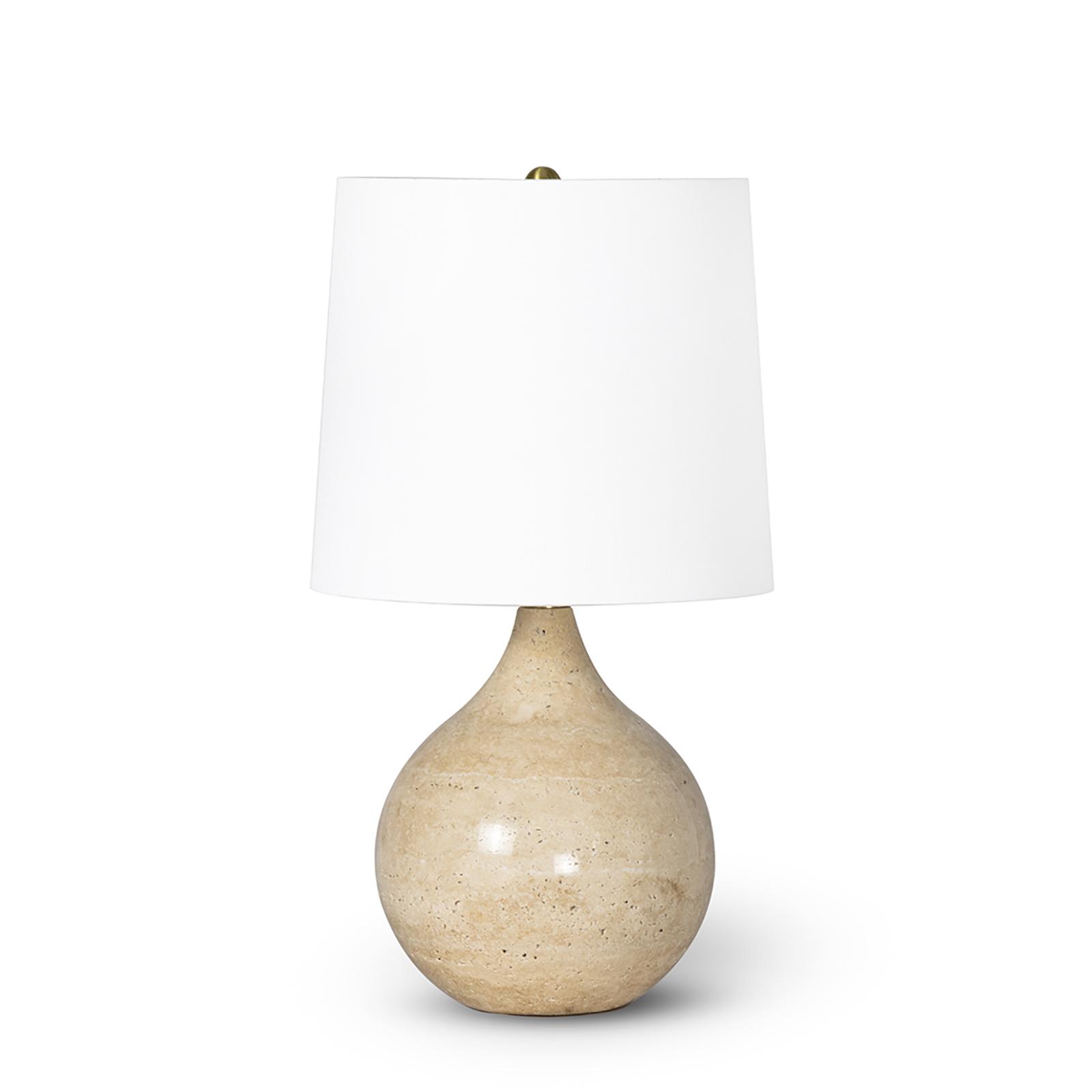 Thea Travertine Mini Lamp (Natural) | Regina Andrew Detroit